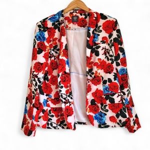 Vince Camuto Rose Floral Blazer, Size 14